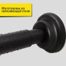 Карниз для ванной телескопический 110-210 см черный фото 2