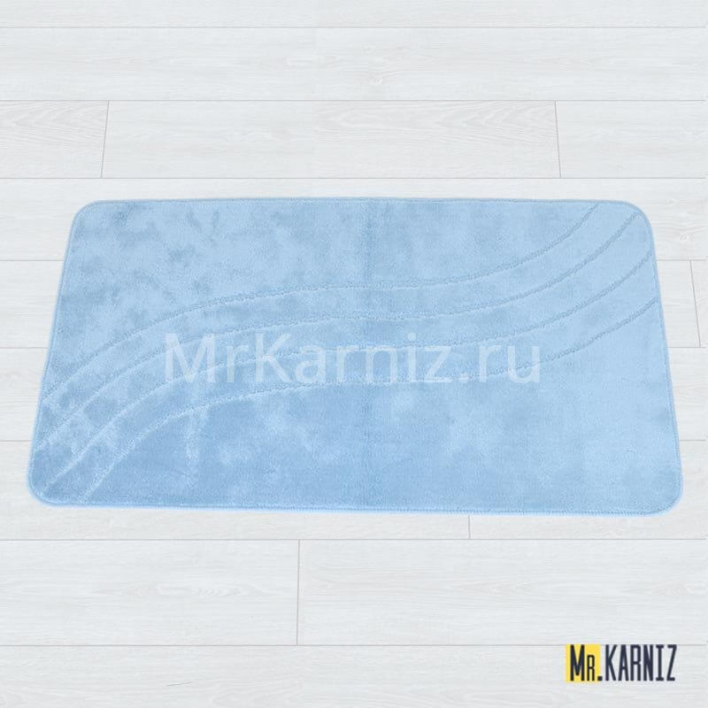 Коврик в ванную ТН голубой 100 Коврик в ванную ТН голубой 100