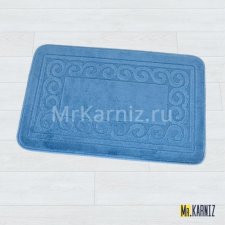 Коврик в ванную ТН голубой 80