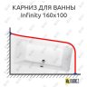 Карниз для ванны Besco Infinity 160х100 Усиленный 20 мм MrKARNIZ фото 1