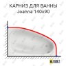 Карниз для ванны Cersanit Joanna 140х90 Усиленный 20 мм MrKARNIZ фото 1